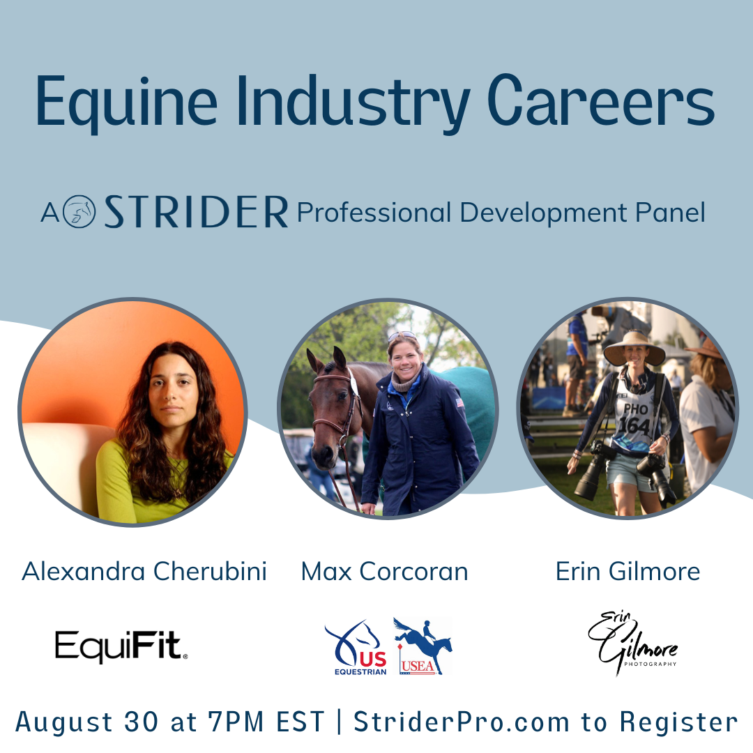 Equine Industry Careers A Professional Development Panel from STRIDER